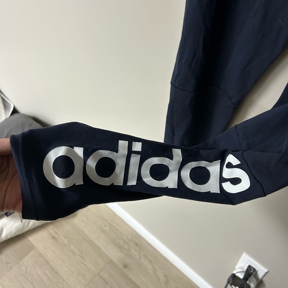 Adidas Blue Normal Length Tight Leggings - Picture 2 of 6